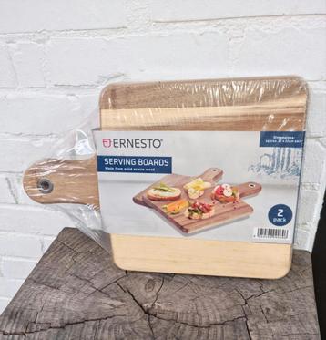 2 Nieuwe Ernesto Snijplanken Hout beschikbaar voor biedingen