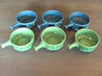 Retro / vintage aardewerk soepkommen / serveerschaaltjes, Huis en Inrichting, Keuken | Servies, Ophalen of Verzenden, Zo goed als nieuw