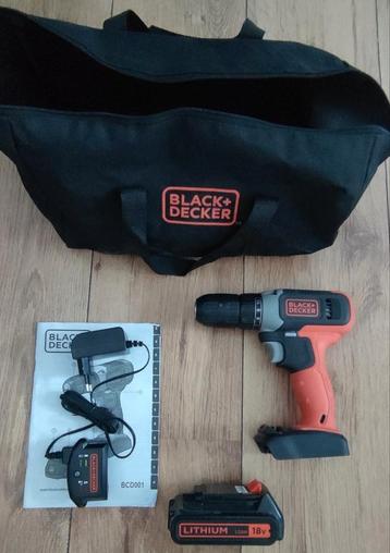 Black+Decker 18V Boor-/Schroefmachine BCD001 beschikbaar voor biedingen