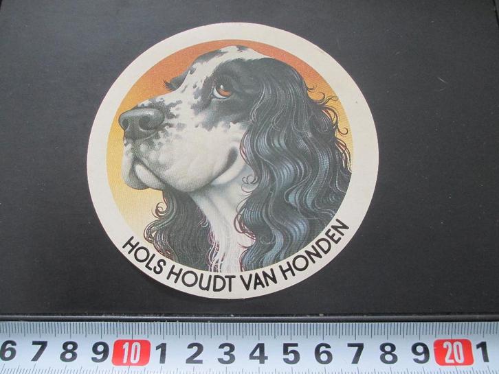 sticker HOLS houdt van honden Cocker Spaniël, Verzamelen, Stickers, Zo goed als nieuw, Ophalen
