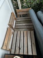 Balkon bankje met kussens, Ophalen, Zo goed als nieuw, 2 zitplaatsen