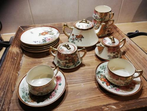 Antiek Japans theeservies, Verzamelen, Porselein, Kristal en Bestek, Ophalen