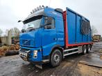 Volvo FH520 6X4R knijperauto met containerbak en kraan, Auto's, Vrachtwagens, Automaat, Euro 5, Stof, Blauw