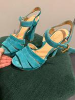 Guess pumps turquoise suede 38, Ophalen of Verzenden, Zo goed als nieuw, Blauw