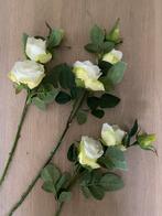 3 3-dubbele witte rozen. Lengte 80 cm., Huis en Inrichting, Woonaccessoires | Kunstplanten en Kunstbloemen, Binnen, Ophalen of Verzenden