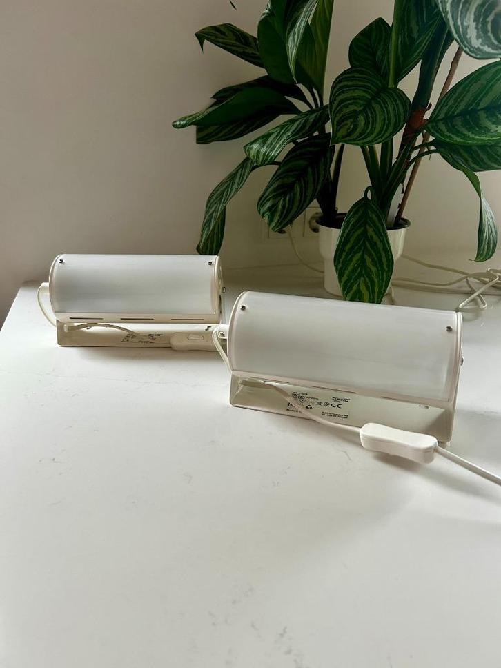 Vintage bedlamp. IKEA Smyg V1013. 14,50 p.st Retro wandlamp, Huis en Inrichting, Lampen | Wandlampen, Zo goed als nieuw, Kunststof