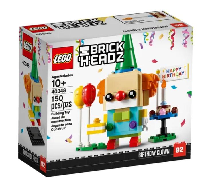 Lego BrickHeadz Verjaardagsclown (40348) NIEUW, Kinderen en Baby's, Speelgoed | Duplo en Lego, Nieuw, Lego, Complete set, Ophalen of Verzenden
