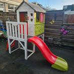 Smoby Speelhuisje met Glijbaan - Prima Staat!, Kinderen en Baby's, Speelgoed | Buiten | Speelhuisjes, Ophalen, Zo goed als nieuw