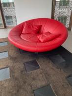 De Sede Sofa/Bank DS152, Rood leer, Ophalen, 125 tot 150 cm, 150 tot 200 cm, Tweepersoons