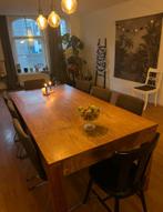 Moet weg TEAB Massieve houten eettafel 1x2 meter, Huis en Inrichting, Tafels | Eettafels, Ophalen, Gebruikt, Eikenhout, 50 tot 100 cm