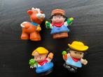 Little People set met 3 poppetjes en koe, Verzamelen, Poppetjes en Figuurtjes, Ophalen of Verzenden, Zo goed als nieuw