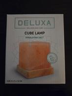 Deluxa Himalaya Zoutlamp Cube - Nieuw in doos, Nieuw, Hout, Ophalen of Verzenden, Minder dan 100 cm