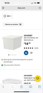 Ikea Sockerbit Opbergdozen - Handig & Netjes!, Ophalen, Zo goed als nieuw, Kunststof, Minder dan 50 cm