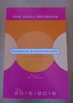 Ars Aequi Wetseditie - Strafrecht & strafvordering 2015/2016, Ophalen of Verzenden, Zo goed als nieuw, WO