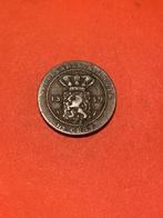 1/2 cent Nederlandsch Indië 1859, Postzegels en Munten, Munten | Nederland, Ophalen, Koning Willem III, Overige waardes, Losse munt
