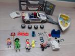 Playmobil raceauto met garage en boot, Ophalen of Verzenden, Zo goed als nieuw