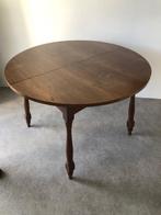 Ronde eiken eettafel, Huis en Inrichting, Tafels | Eettafels, Ophalen, Gebruikt, Vier personen, 100 tot 150 cm