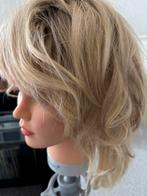 Pruik/Haarwerk Echt Haar met super cape blond, Verzenden, Zo goed als nieuw, Pruik of Haarverlenging