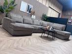 ZGAN Royale Ribstof U-Bank / Hoekbank - Taupe - 352cm, Ophalen, -, -, 300 cm of meer