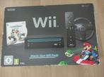 Mario kart Wii pack boxed zwart, Spelcomputers en Games, Spelcomputers | Nintendo Wii, Verzenden, Gebruikt, Zonder controller