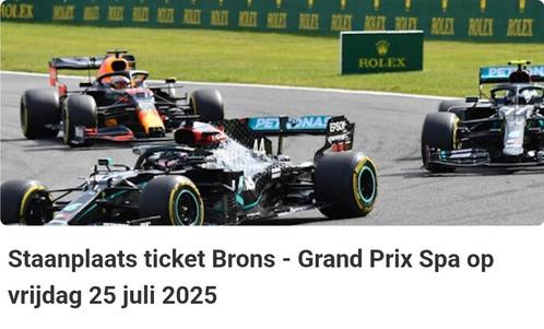 3 kaarten voor F1 Spa op vrijdag, training en kwalificatie, Tickets en Kaartjes, Evenementen en Festivals, Drie personen of meer