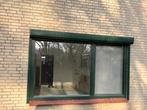 2 Kunststof kozijnen met dubbelglas, rolluik en hor, Ophalen, Kunststof, Gebruikt, Inclusief glas