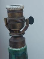 PLATEEL LAMP LAMPVOET RIJKELIJK GEDECOREERD GIDDING ART DECO, Ophalen of Verzenden