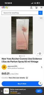 Yves Rocher Comme Une Evidence 50ml - Vintage Parfum, Ophalen of Verzenden, Zo goed als nieuw