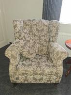 Comfortabele fauteuil met bloemmotief, Huis en Inrichting, Ophalen, Gebruikt, Klassiek, 75 tot 100 cm
