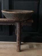Houten schaal bak kom India oosters sober sleets, Antiek en Kunst, Ophalen of Verzenden