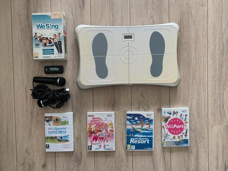 Wii Games, Balance Board & Microfoons - Compleet Pakket!, Spelcomputers en Games, Games | Nintendo Wii, Gebruikt, Sport, 3 spelers of meer