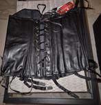 Zwarte Body of Korset, Chilirose, Verzenden, Zwart, Body of Korset