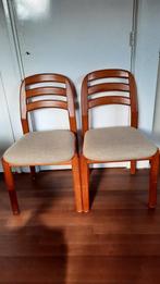 Dyrlund Holdorf vintage stoelen kvadrat bekleding 2x, Twee, Bruin, Zo goed als nieuw, Hout