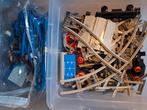 Bak vol Lego treinrails blauw/grijs 4,5 en 12 v, Ophalen of Verzenden, Gebruikt