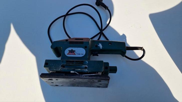 Vlakschuurmachine - Craft TVM-135, Doe-het-zelf en Verbouw, Gereedschap | Schuurmachines, Gebruikt, Vlakschuurmachine, Minder dan 600 watt