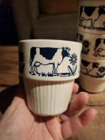 DOMO BEILEN Antieke karnemelkbekers mokken koe landelijk 5,0, Overige typen, Ophalen of Verzenden, Zo goed als nieuw, Overige stijlen