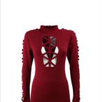 SALES! Bordeaux rode jurk maat  40, Maat 38/40 (M), Ophalen of Verzenden, Zo goed als nieuw, Rood