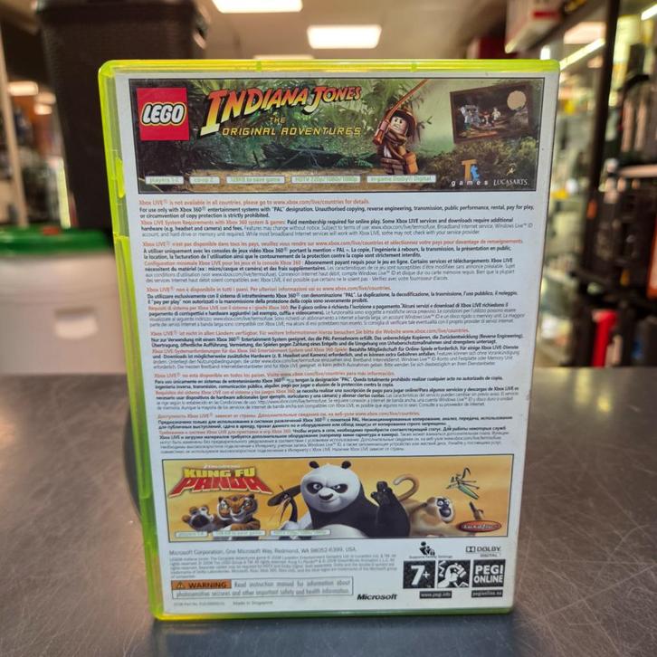 Xbox 360 Game | Lego Indiana Jones + Kung Fu Panda, Spelcomputers en Games, Games | Xbox 360, Zo goed als nieuw