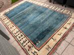 Perzisch Tapijt - Gabbeh - 332 x 225 cm. - Handgeknoopt, Ophalen, Blauw, 200 cm of meer, Zo goed als nieuw