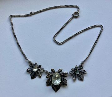 Vintage antieke strass jugendstil art deco ketting collier beschikbaar voor biedingen