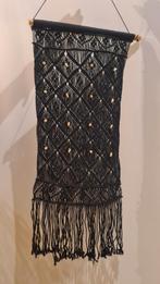 Macrame wandhanger zwart touw, Ophalen of Verzenden, Zo goed als nieuw