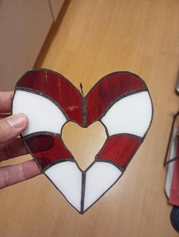 Hart Tiffany glas beschikbaar voor biedingen