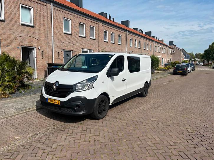 Renault Trafic 2015 Wit dubbel cabine 6pers., Auto's, Bestelauto's, Particulier, Renault, Diesel, Geïmporteerd, Wit, Ophalen