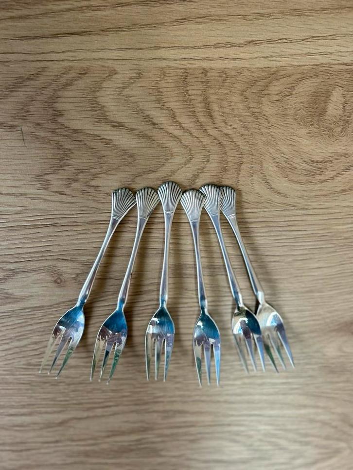 Set van 6 vorkjes Keltum voor Koninklijk Kempen en Begeer., Antiek en Kunst, Antiek | Bestek, Ophalen of Verzenden
