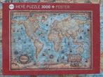 Heye puzzel the world 3000 stukjes, Ophalen, Meer dan 1500 stukjes, Gebruikt, Legpuzzel