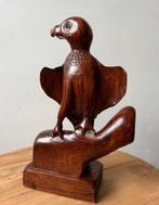 Houten beeld jonge gier Amsterdamse school trappaal, Ophalen of Verzenden