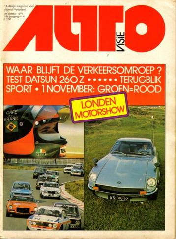 Autovisie test Datsun 260 Z Oktober 1974 beschikbaar voor biedingen