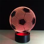 Voetbal 3D Led Lamp / Licht Lampje Neon Bal Sport Balsport, Huis en Inrichting, Lampen | Tafellampen, Verzenden, Nieuw, Minder dan 50 cm