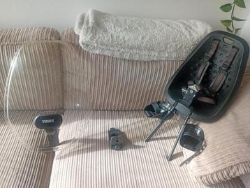 Thule Yepp Voorzitje met Windscherm & adapter.  beschikbaar voor biedingen