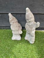 2 betonnen tuinkabouters, Ophalen, Gebruikt, Beton, Tuinkabouter